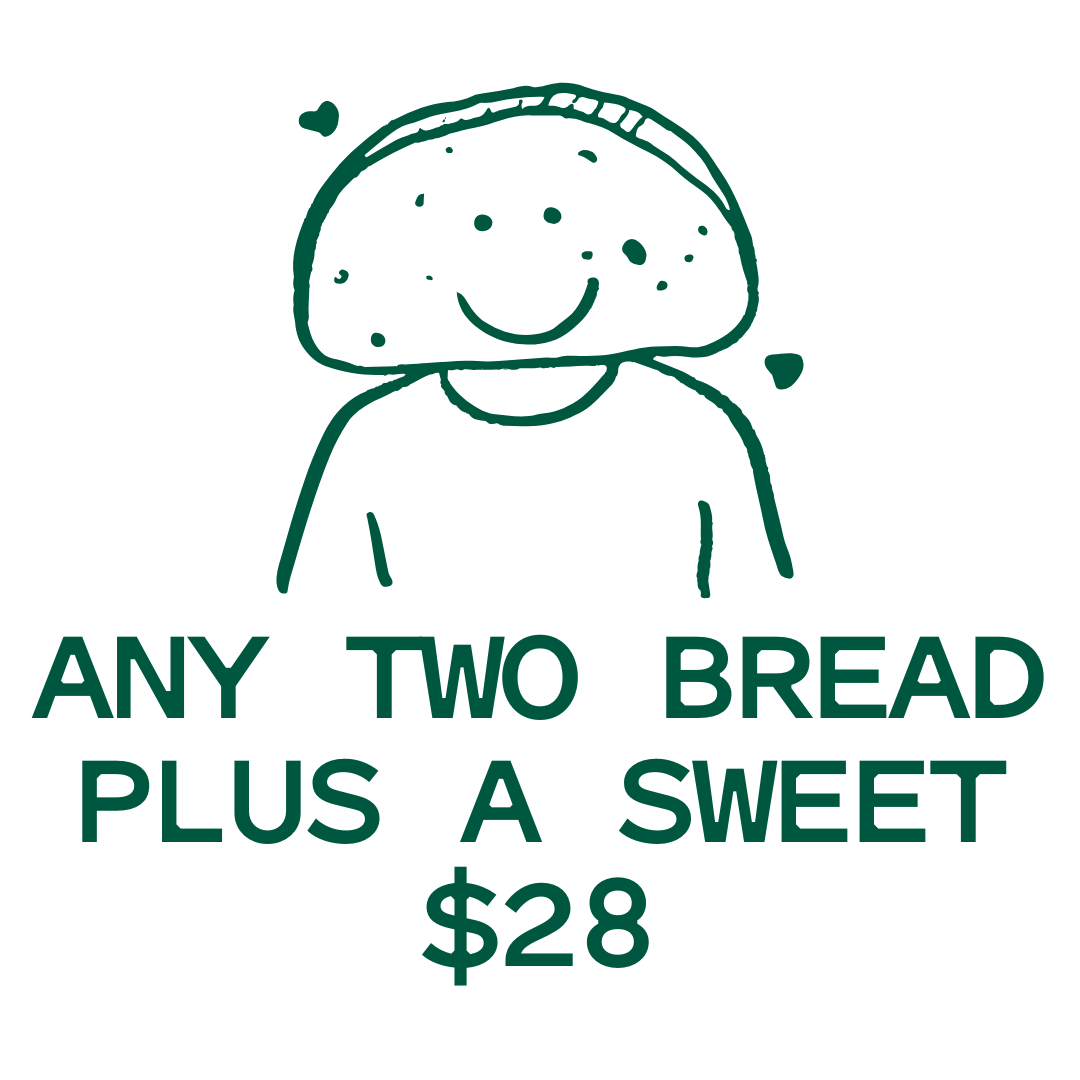 2 Bread 1 Sweet $28
