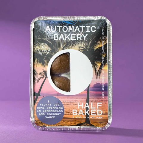 FLUFFY UBE BUNS SWIMMING IN LEMONGRASS AND COCONUT SAUCE 400g