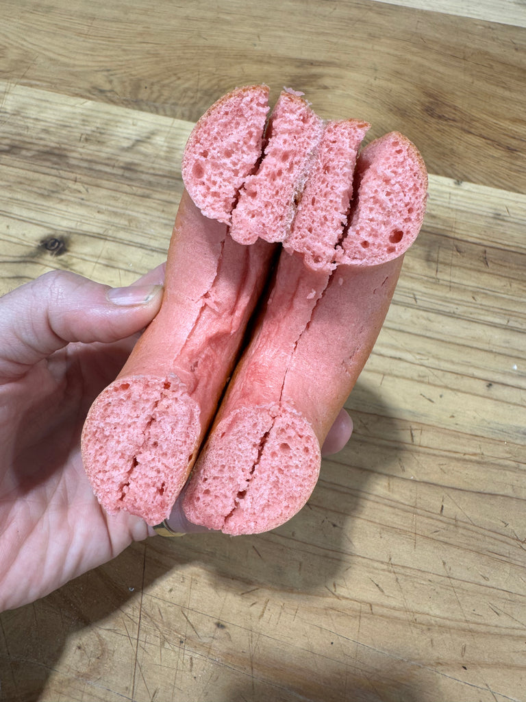 12 x Pink Plain Bagels – Supporting Pink Ribbon Month