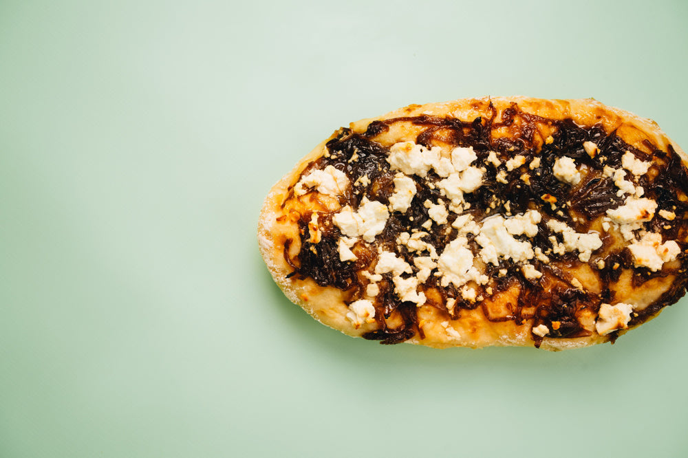 HALF BAKED BREAD - BALSAMIC ONION + FETA