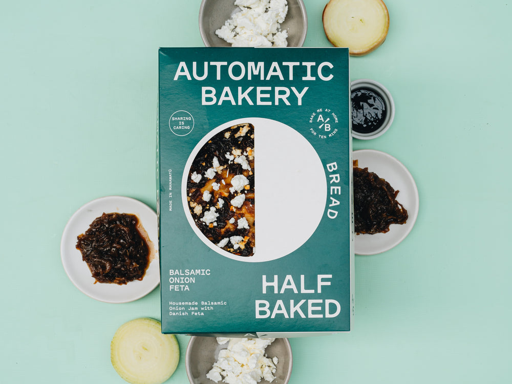 HALF BAKED BREAD - BALSAMIC ONION + FETA
